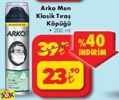 ARKO MEN KLASİK TIRAŞ KÖPÜĞÜ ARKO MEN KLASİK TIRAŞ KÖPÜĞÜ